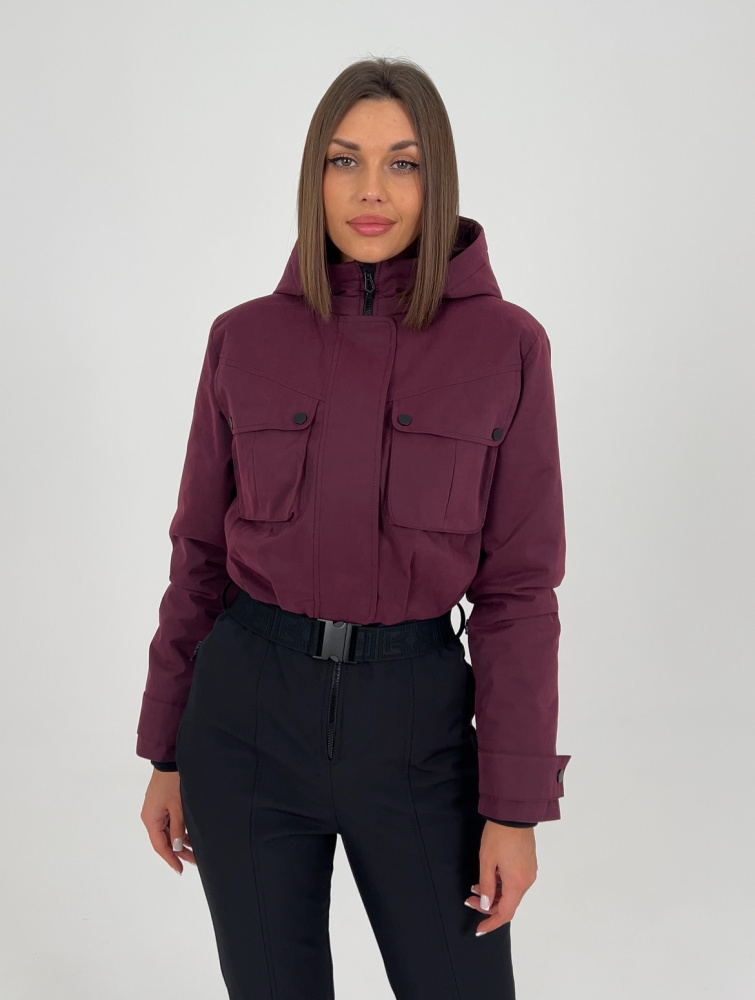 Демисезонный женский горнолыжный комбинезон Амарант