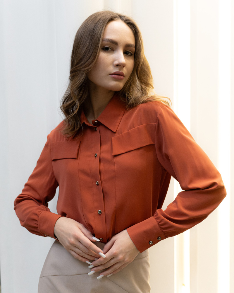 Блузка женская BONCHIC Терракот Блузка женская BONCHIC Терракот