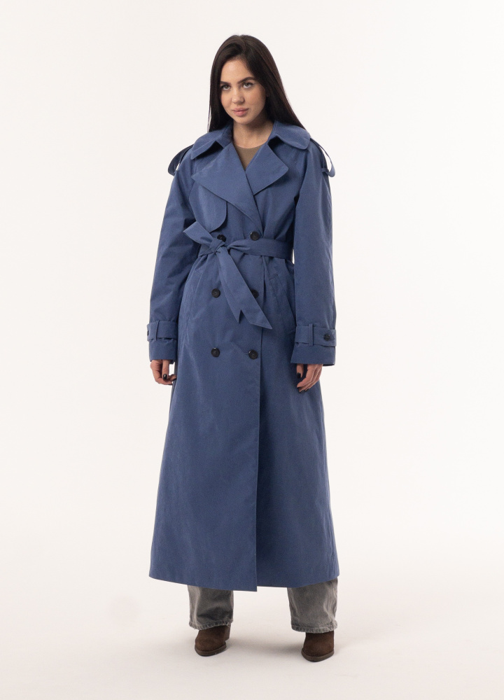 Женское утепленное Пальто оттенок Синий