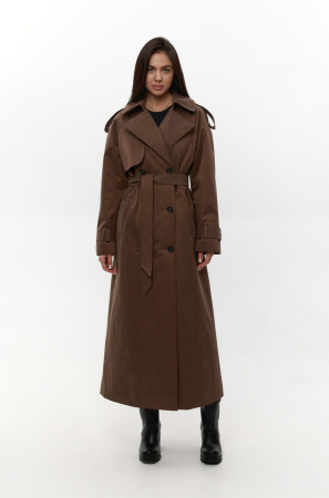 Женское утепленное Пальто оттенок Коричневый