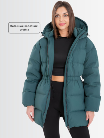Пуховик женский зимний CRUSH Изумрудный