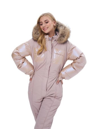 Комбинезон женский зимний Бонклер Бежевый
