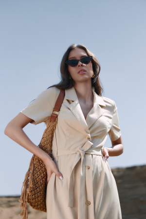 Платье женское BONCHIC Топлёное молоко