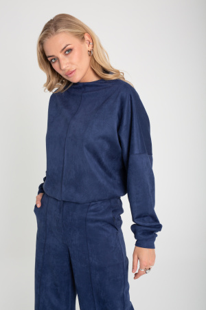 Костюм женский (свитшот+брюки) оттенок Синий