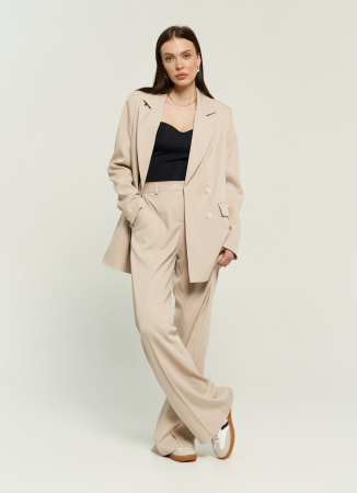 Костюм женский (жакет+брюки) оттенок Бежевый
