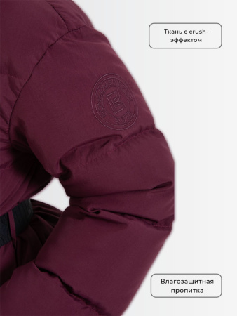Пуховик женский зимний CRUSH Бордовый