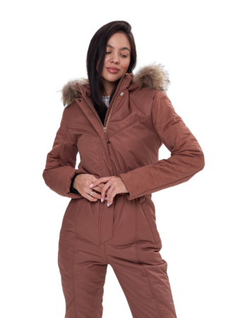 Комбинезон женский зимний Диамант Карамель