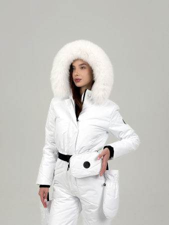 Комбинезон женский зимний Гранд Сибирь (белый мех)