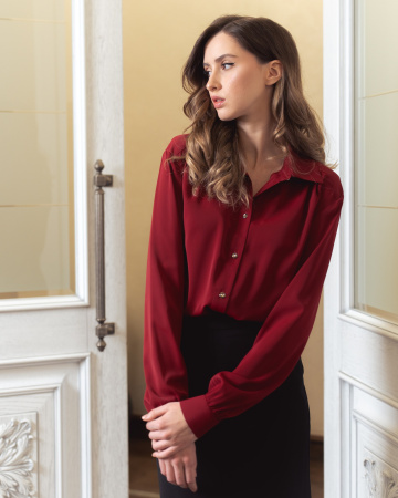 Блузка женская BONCHIC Бордо