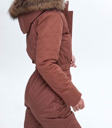 Комбинезон женский зимний Диамант Карамель