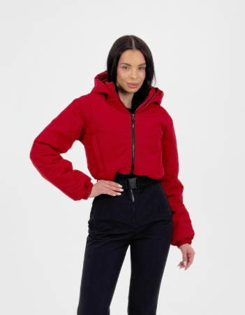 Демисезонный женский горнолыжный комбинезон Вишня