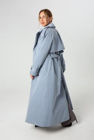 Женское утепленное Пальто оттенок Голубой