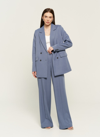 Костюм женский (жакет+брюки) оттенок Голубой