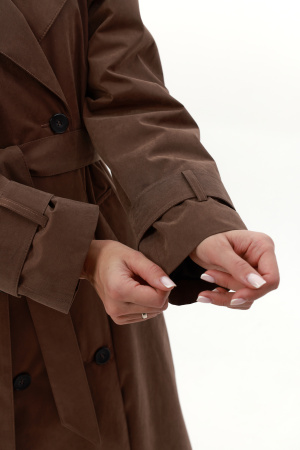 Женское утепленное Пальто оттенок Коричневый