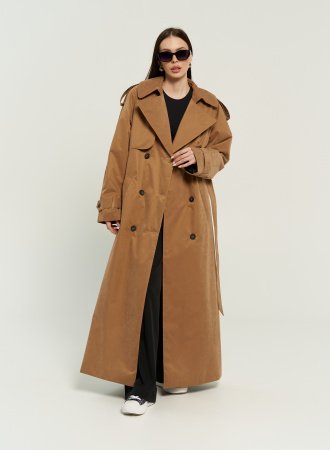 Женское утепленное Пальто оттенок Кэмел