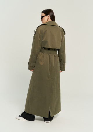 Женское утепленное Пальто оттенок Хаки