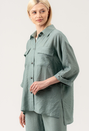 Женская рубашка оттенок Полынь