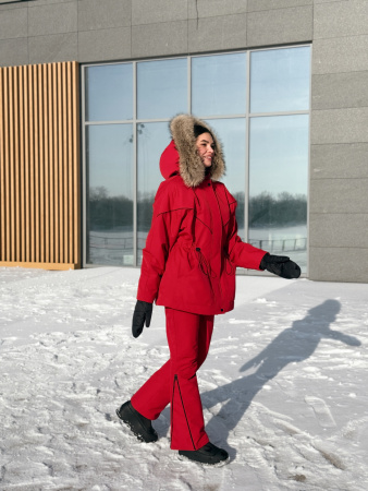 Брюки горнолыжные женские оттенок Гранат