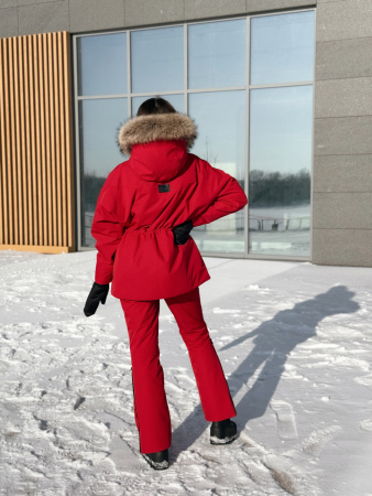 Брюки горнолыжные женские оттенок Гранат