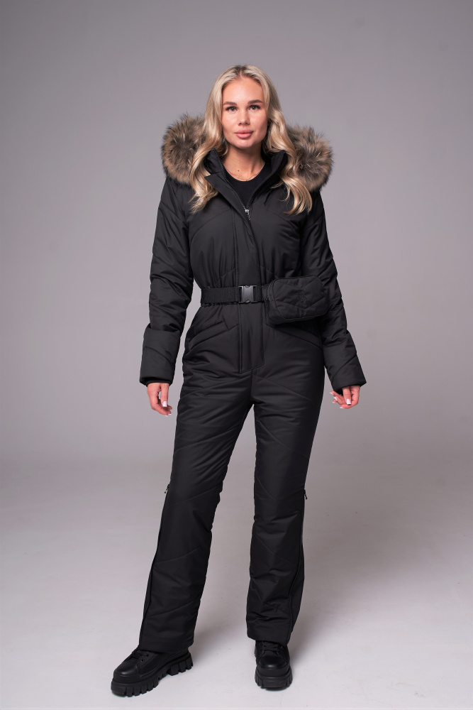 Комбинезон женский зимний LUXE Black Комбинезон женский зимний LUXE Black