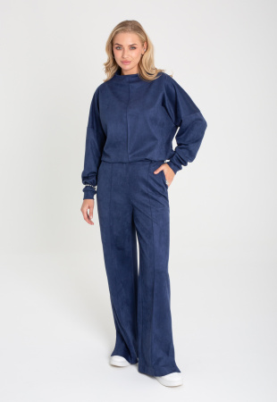 Костюм женский (свитшот+брюки) оттенок Синий
