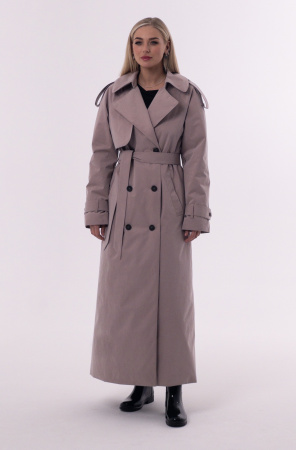 Женское утепленное Пальто оттенок Пыльная роза