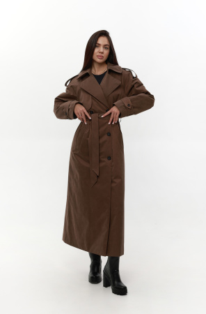 Женское утепленное Пальто оттенок Коричневый