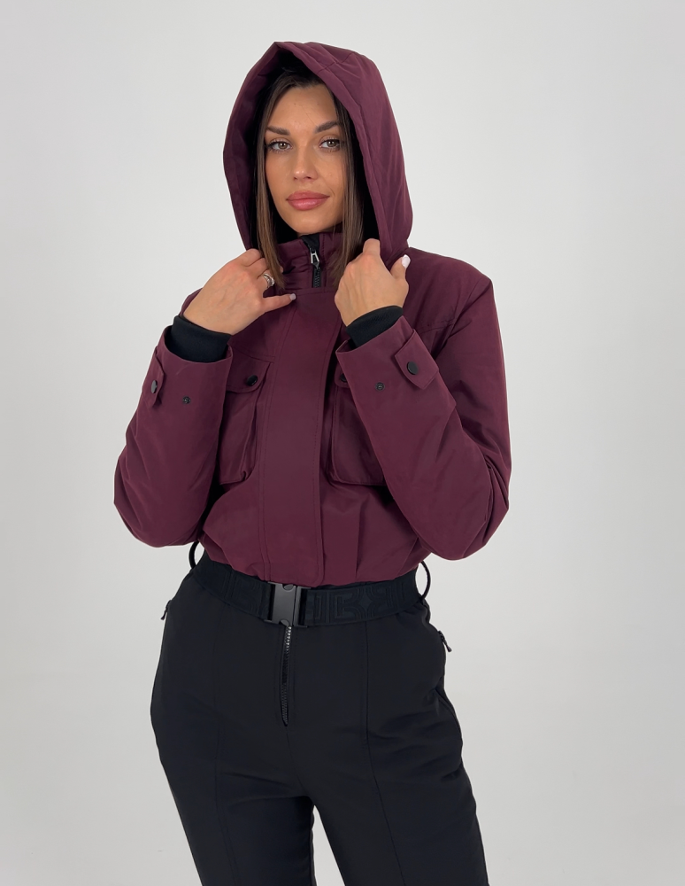 Демисезонный женский горнолыжный комбинезон Амарант