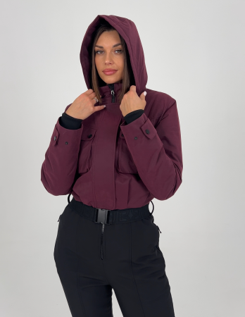 Демисезонный женский горнолыжный комбинезон Амарант