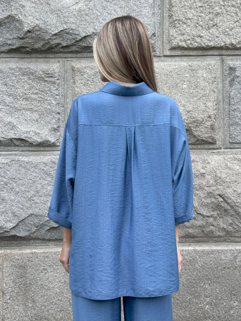 Женская рубашка оттенок Лазурь