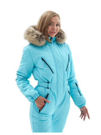 Комбинезон женский зимний Престиж Голубой неон