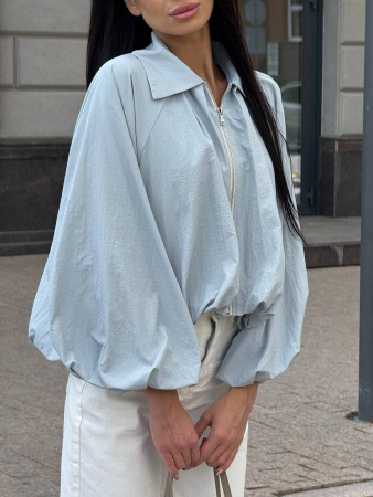 Бомбер летний женский - Голубой