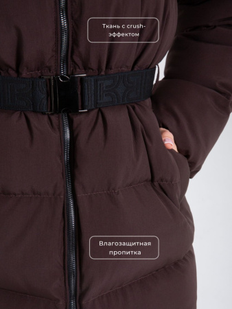 Пуховик женский зимний CRUSH Коричневый