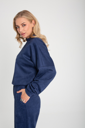 Костюм женский (свитшот+брюки) оттенок Синий