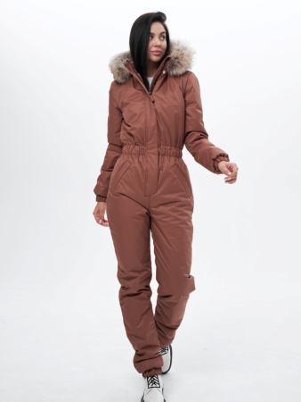 Комбинезон женский зимний Приталенный Макарун