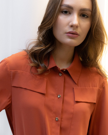 Блузка женская BONCHIC Терракот