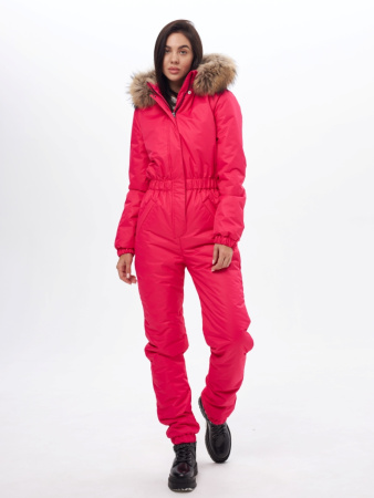 Комбинезон женский зимний Приталенный Малина