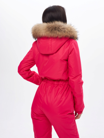 Комбинезон женский зимний Приталенный Малина