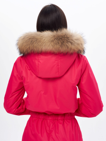 Комбинезон женский зимний Приталенный Малина